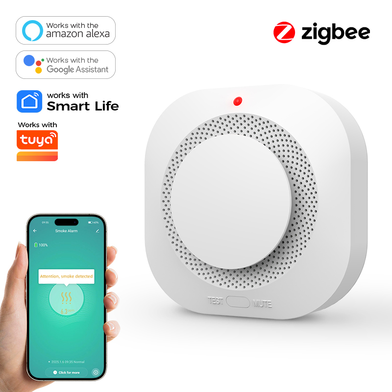Smoke Detector Interconnected - كاشف دخان ZIGBEE للأمن المنزلي -