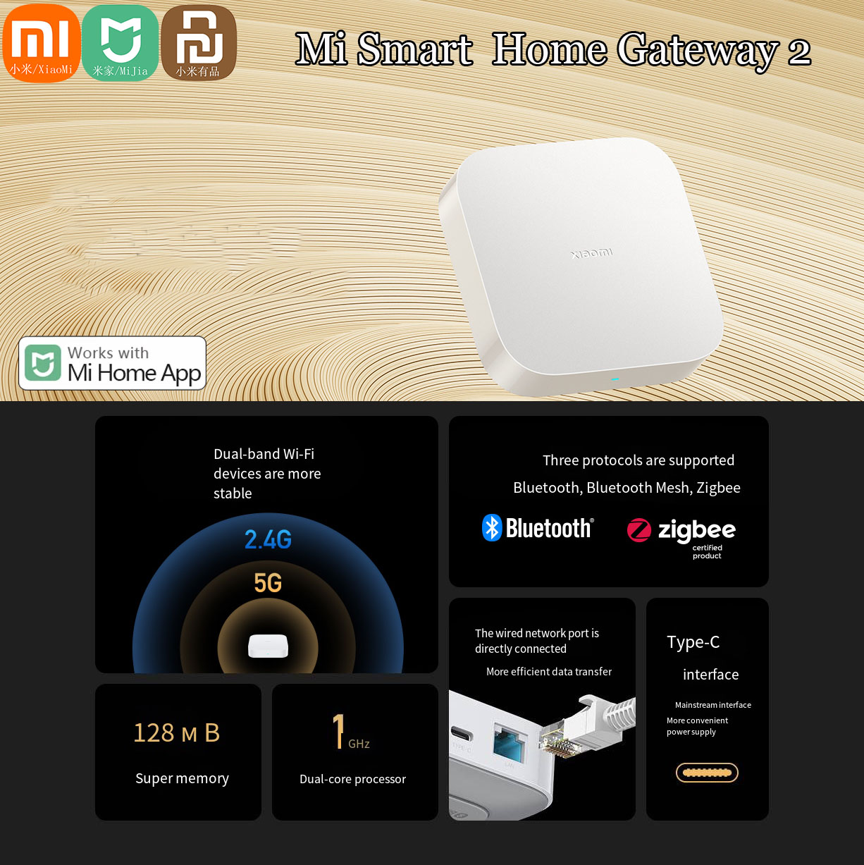 Xiaomi Hub Mijia Hub - شبكة عمل ذكية أصلية من شاومي