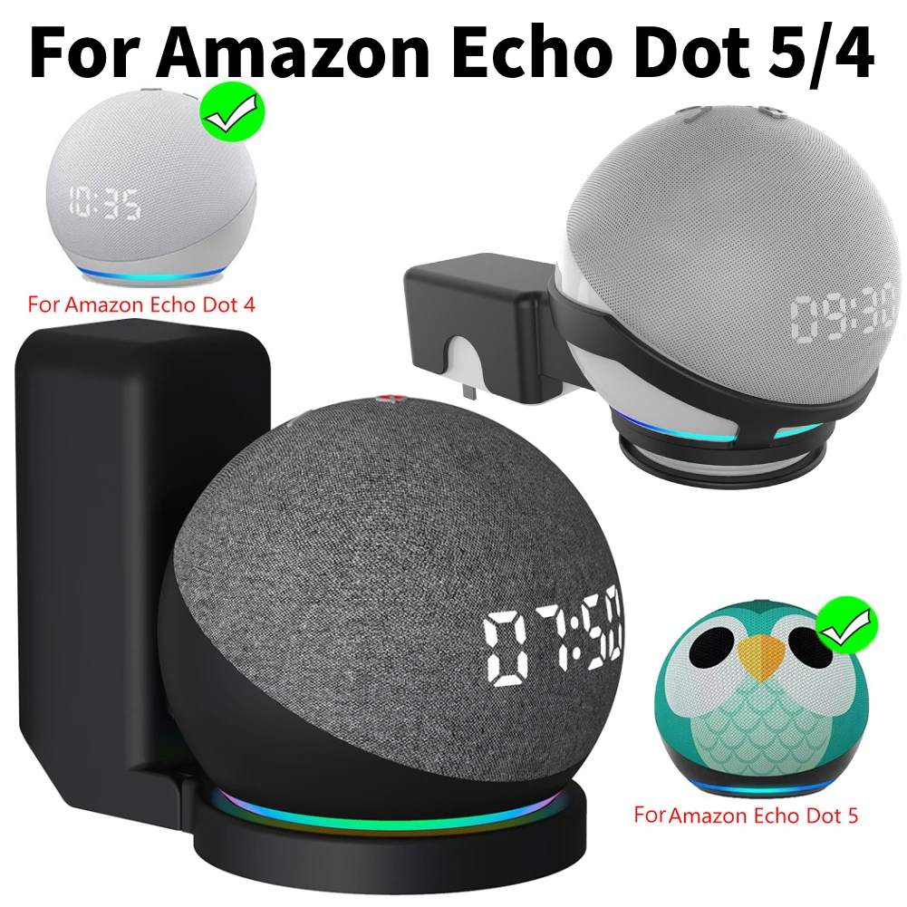 Amazon Speaker Echo Dot 5 - حامل محمول على الحائط لأمازون اليكزا