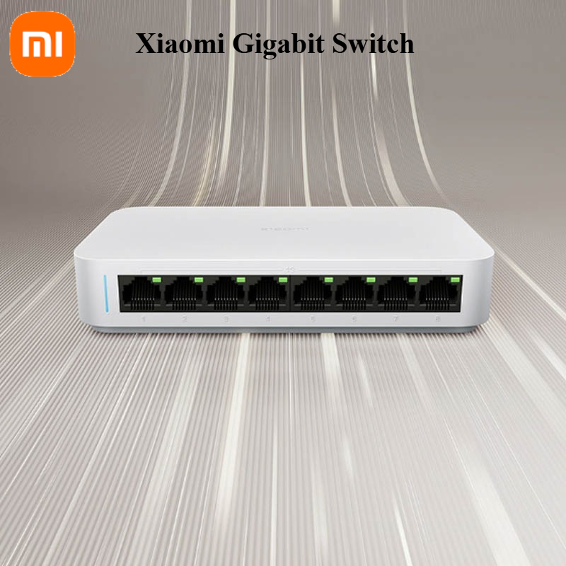 Xiaomi Hub Mijia Hub - Xiaomi Mi 8 منافذ RJ45 جيجابت
