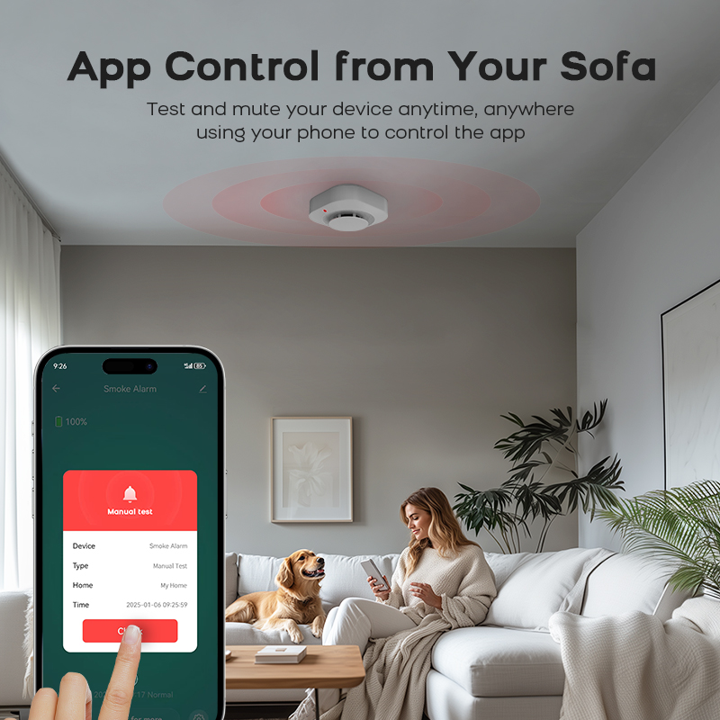 كاشف دخان ZIGBEE للأمن المنزلي - مراجعة Smoke Detector Interconnected وسعره